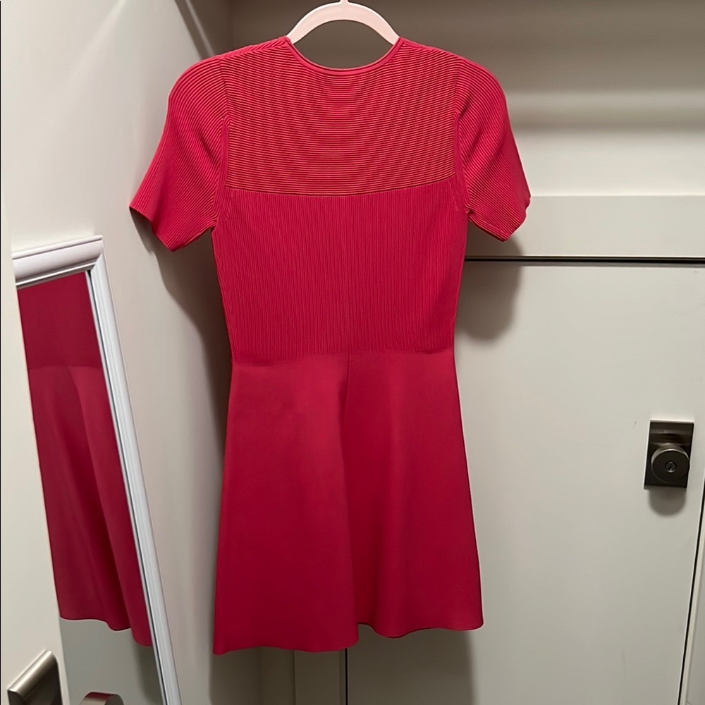 Pink Ribbed Dress - Picture 2 of 5